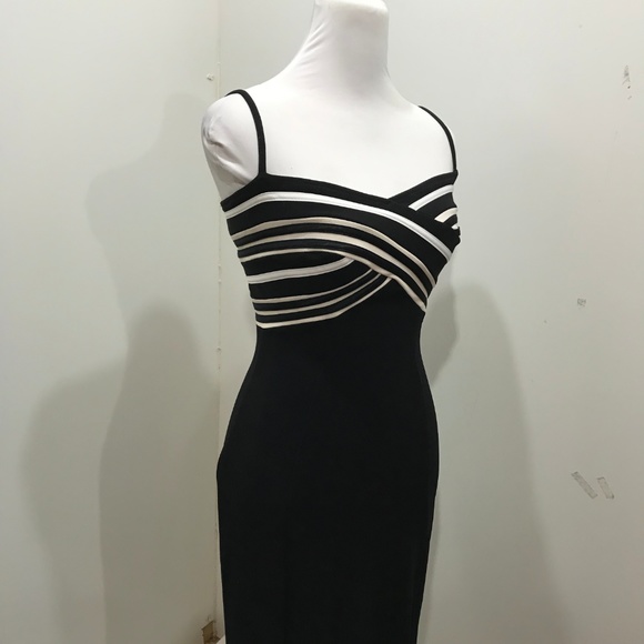Tadashi Size S Body Con Formal Sexy Black White - Picture 5 of 8